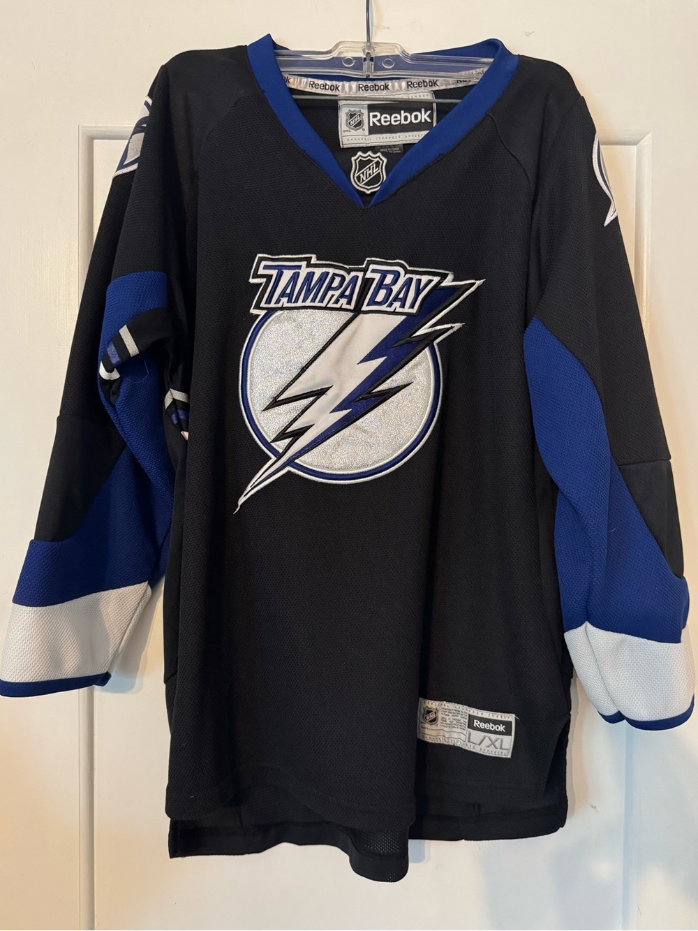 Reebok Black and Blue Hockey Jersey - Youth